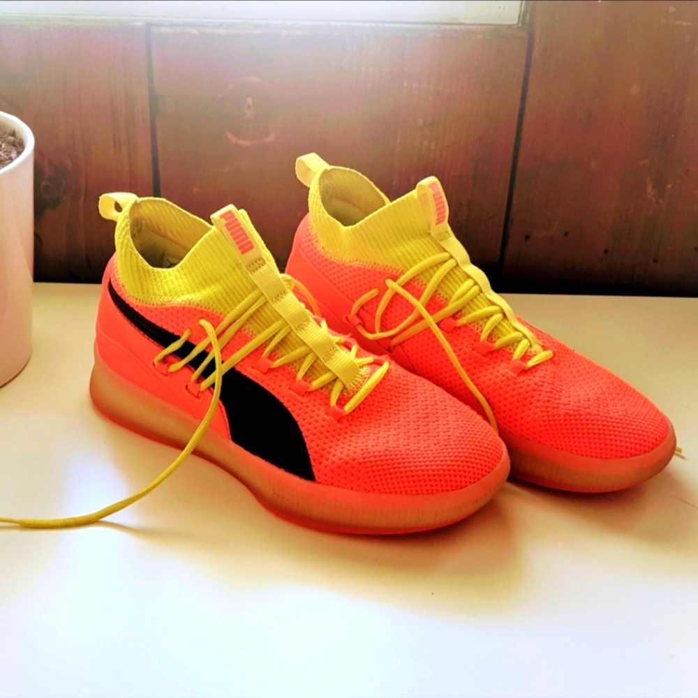 Puma Clyde Court Disrupt Men's Shoes Red Blast
